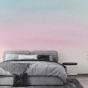 Carta da parati Ombre in stile rosa e blu