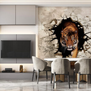 Carta da parati tigre 3D