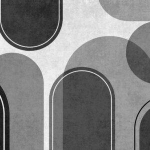 Carta da parati Archi geometrici in grigio