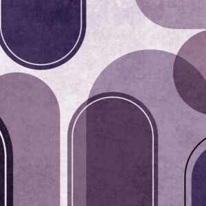 Carta da parati Archi geometrici in viola