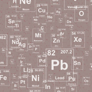 Carta da parati Tavola periodica degli elementi chimici