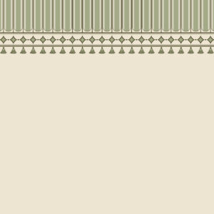 Carta da parati Bordo ornamentale nei toni del verde
