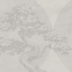 Carta da parati Albero bonsai minimalismo geometria grunge sfondo