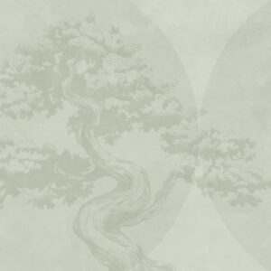 Carta da parati Albero bonsai minimalismo geometria grunge sfondo